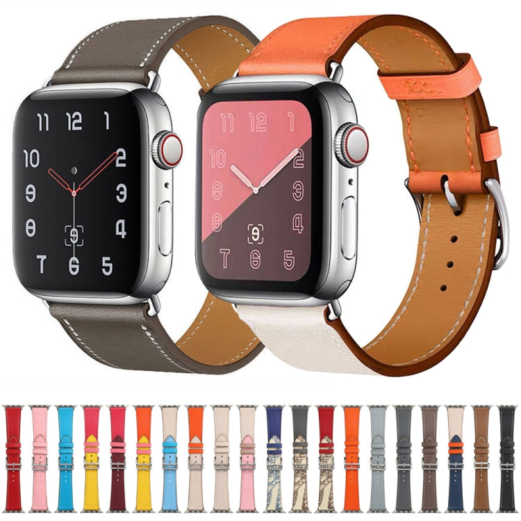 Cinturino in pelle in microfibra a giro singolo per Apple Watch Series, 7 41mm / 6&SE&5&4 40mm / 3&2&1 38mm