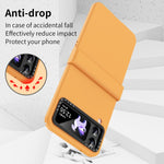 Custodia per telefono in tre pezzi Skin Feel Macaron, For Samsung Galaxy Z Flip4