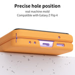 Custodia per telefono in tre pezzi Skin Feel Macaron, For Samsung Galaxy Z Flip4