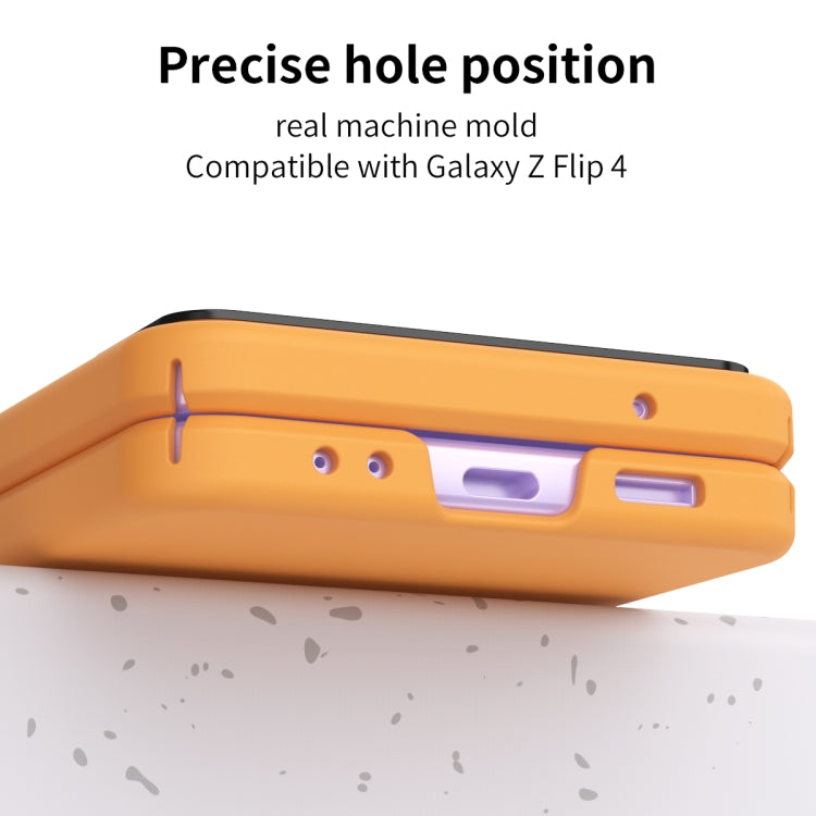 Custodia per telefono in tre pezzi Skin Feel Macaron, For Samsung Galaxy Z Flip4