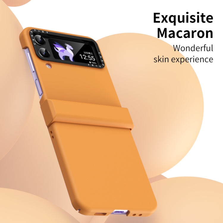 Custodia per telefono in tre pezzi Skin Feel Macaron, For Samsung Galaxy Z Flip4