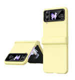 Custodia per telefono in tre pezzi Skin Feel Macaron, For Samsung Galaxy Z Flip4