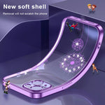 Custodia per cellulare in TPU con dente di leone con diamante galvanico, For iPhone 14 Pro Max