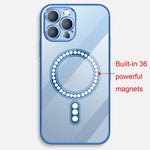 Classica custodia per telefono Magsafe con placcatura elettrolitica, For iPhone 14, For iPhone 14 Plus, For iPhone 14 Pro