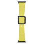 Cinturino in silicone con fibbia quadrata nera per Apple Watch Series, 7 45mm / 6&SE&5&4 44mm / 3&2&1 42mm