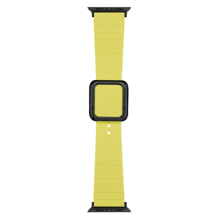 Cinturino in silicone con fibbia quadrata nera per Apple Watch Series, 7 45mm / 6&SE&5&4 44mm / 3&2&1 42mm