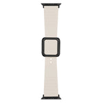 Cinturino in silicone con fibbia quadrata nera per Apple Watch Series, 7 41mm / 6&SE&5&4 40mm / 3&2&1 38mm