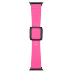 Cinturino in silicone con fibbia quadrata nera per Apple Watch Series, 7 41mm / 6&SE&5&4 40mm / 3&2&1 38mm