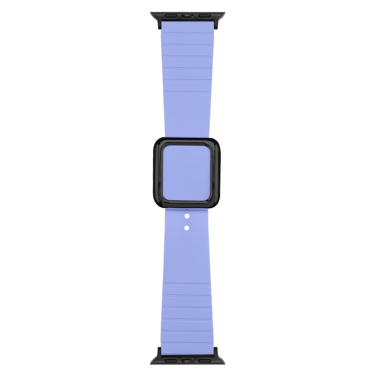 Cinturino in silicone con fibbia quadrata nera per Apple Watch Series, 7 41mm / 6&SE&5&4 40mm / 3&2&1 38mm