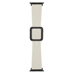 Cinturino in silicone con fibbia quadrata nera per Apple Watch Series, 7 41mm / 6&SE&5&4 40mm / 3&2&1 38mm