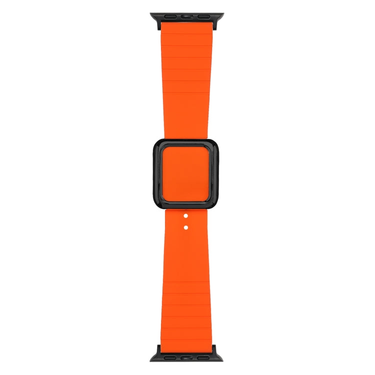 Cinturino in silicone con fibbia quadrata nera per Apple Watch Series, 7 41mm / 6&SE&5&4 40mm / 3&2&1 38mm