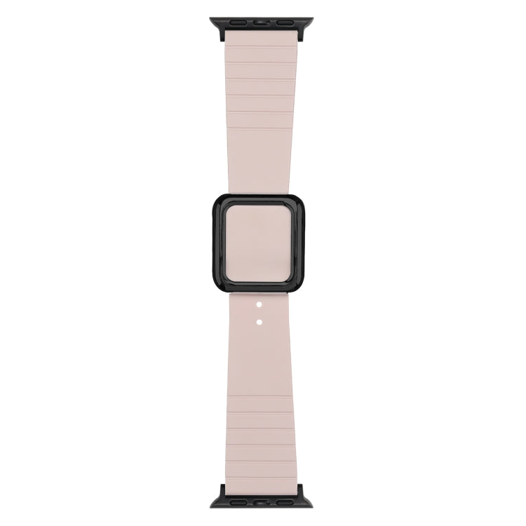 Cinturino in silicone con fibbia quadrata nera per Apple Watch Series, 7 41mm / 6&SE&5&4 40mm / 3&2&1 38mm
