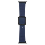 Cinturino in silicone con fibbia quadrata nera per Apple Watch Series, 7 41mm / 6&SE&5&4 40mm / 3&2&1 38mm