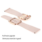 Cinturino in silicone con fibbia quadrata nera per Apple Watch Series, 7 41mm / 6&SE&5&4 40mm / 3&2&1 38mm