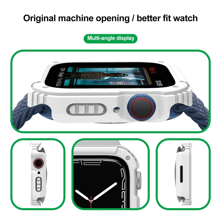 Custodia protettiva con pellicola in vetro temperato per schermo 2 in 1, For Apple Watch Series 3 & 2 & 1 42mm, For Apple Watch Series 3 & 2 & 1 38mm