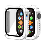 Custodia protettiva con pellicola in vetro temperato per schermo 2 in 1, For Apple Watch Series 3 & 2 & 1 42mm, For Apple Watch Series 3 & 2 & 1 38mm