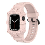 Cinturino in silicone integrato per Apple Watch Series, 7 45mm / 6&SE&5&4 44mm / 3&2&1 42mm, 7 41mm / 6&SE&5&4 40mm / 3&2&1 38mm