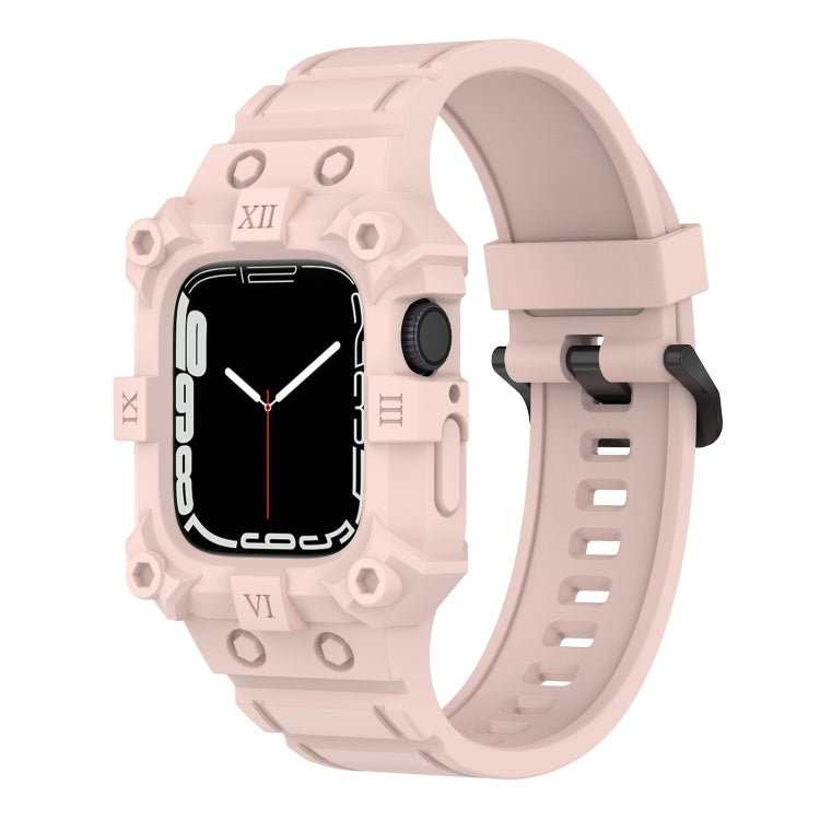 Cinturino in silicone integrato per Apple Watch Series, 7 45mm / 6&SE&5&4 44mm / 3&2&1 42mm, 7 41mm / 6&SE&5&4 40mm / 3&2&1 38mm