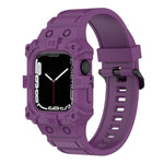 Cinturino in silicone integrato per Apple Watch Series, 7 45mm / 6&SE&5&4 44mm / 3&2&1 42mm, 7 41mm / 6&SE&5&4 40mm / 3&2&1 38mm