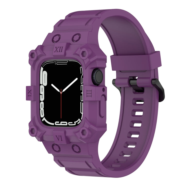 Cinturino in silicone integrato per Apple Watch Series, 7 45mm / 6&SE&5&4 44mm / 3&2&1 42mm, 7 41mm / 6&SE&5&4 40mm / 3&2&1 38mm