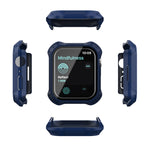 Cornice PC satinata 2 in 1 + Custodia protettiva con pellicola in vetro temperato per schermo, For Apple Watch Series 9 / 8 / 7 45mm, For Apple Watch Series 9 / 8 / 7 41mm