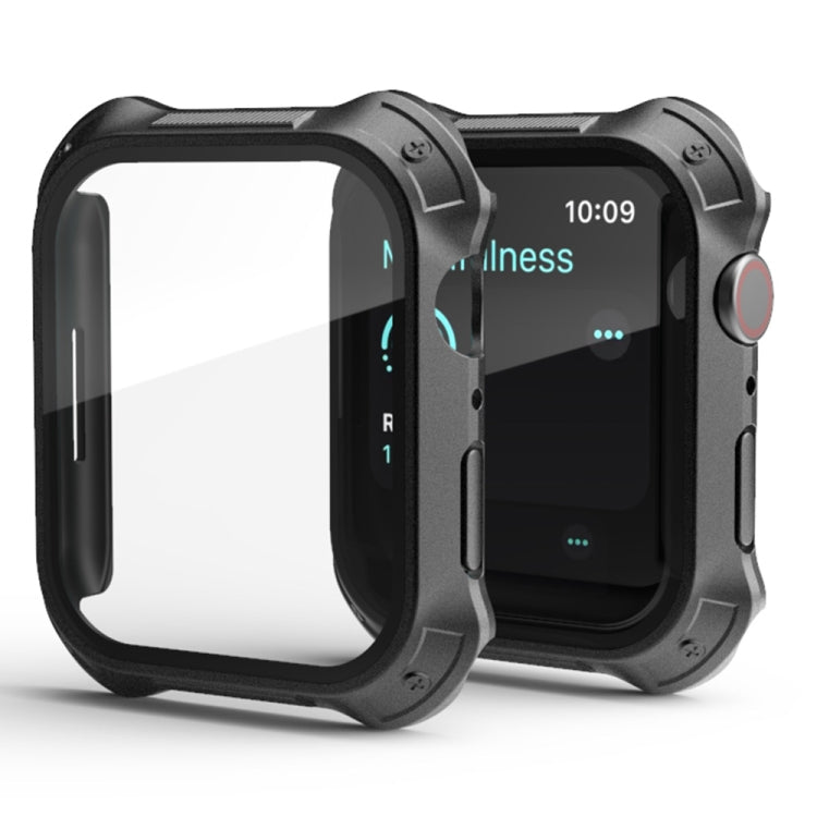 Cornice per PC 2 in 1 + Custodia protettiva per pellicola in vetro temperato per schermo, For Apple Watch Series 9 / 8 / 7 45mm, For Apple Watch Series 9 / 8 / 7 41mm
