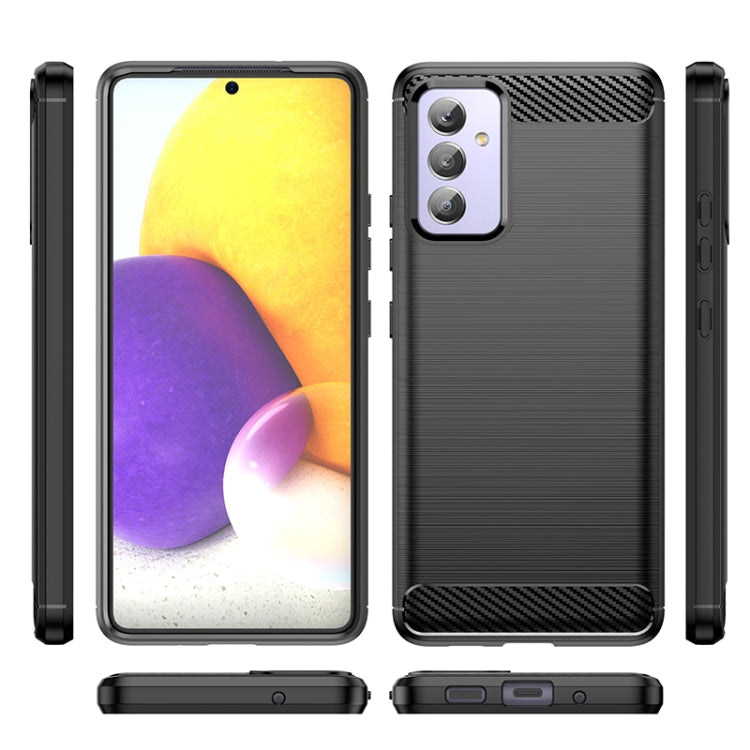 Custodia per telefono TPU in fibra di carbonio con trama spazzolata, For Samsung Galaxy Quantum 2, For Samsung Galaxy A82, For Samsung Galaxy A22, For Samsung Galaxy F22, For Samsung Galaxy M22 / M32, For Samsung Galaxy A13 4G, For Samsung Galaxy S22+