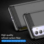 Custodia per telefono TPU in fibra di carbonio con trama spazzolata, For Samsung Galaxy Quantum 2, For Samsung Galaxy A82, For Samsung Galaxy A22, For Samsung Galaxy F22, For Samsung Galaxy M22 / M32, For Samsung Galaxy A13 4G, For Samsung Galaxy S22+