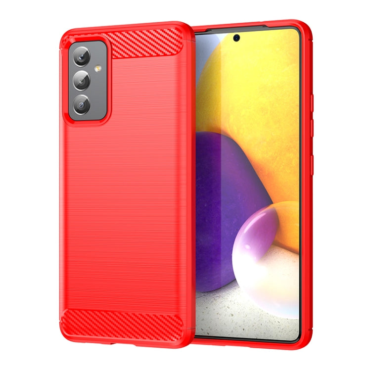 Custodia per telefono TPU in fibra di carbonio con trama spazzolata, For Samsung Galaxy Quantum 2, For Samsung Galaxy A82, For Samsung Galaxy A22, For Samsung Galaxy F22, For Samsung Galaxy M22 / M32, For Samsung Galaxy A13 4G, For Samsung Galaxy S22+