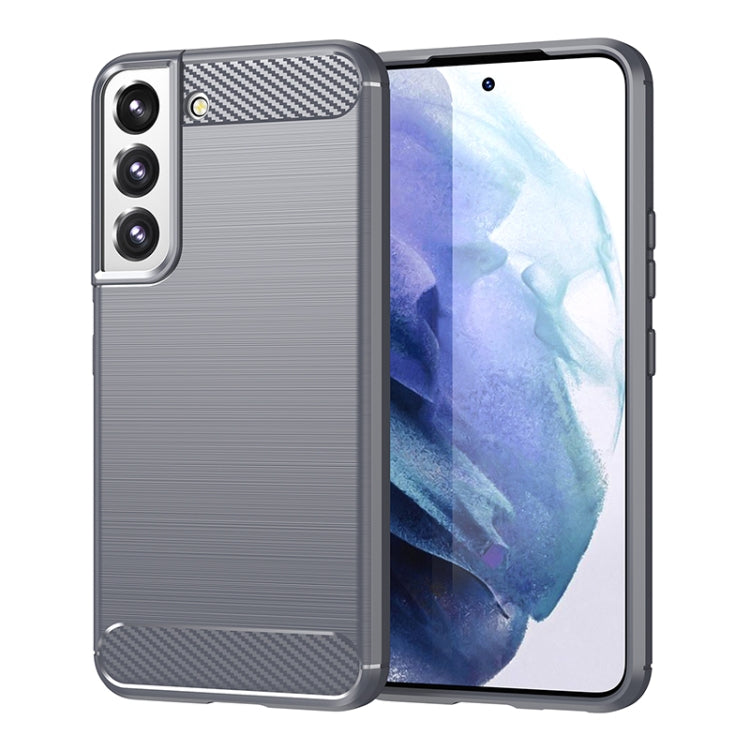 Custodia per telefono TPU in fibra di carbonio con trama spazzolata, For Samsung Galaxy Quantum 2, For Samsung Galaxy A82, For Samsung Galaxy A22, For Samsung Galaxy F22, For Samsung Galaxy M22 / M32, For Samsung Galaxy A13 4G, For Samsung Galaxy S22+