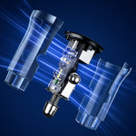 USAMS US-CC164 C32 Caricabatteria da auto mini a doppia porta trasparente da 30 W, C32