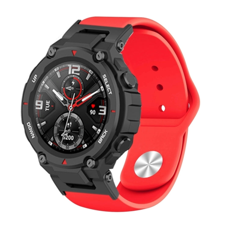 Cinturino per orologio con fibbia inversa in silicone, For Amazfit T-Rex / T-Rex Pro / Ares