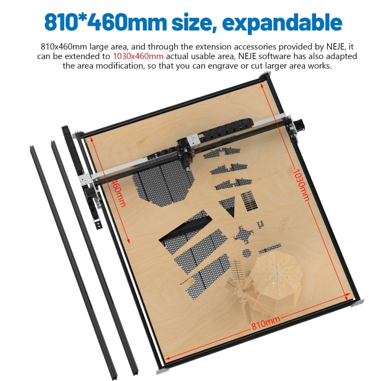 Incisore laser NEJE MASTER 3 MAX con modulo laser E30130, MASTER 3 MAX with E30130 (EU Plug), MASTER 3 MAX with E30130 (US Plug)
