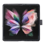 BF05 Custodia per telefono in pelle con struttura a rombo con fibbia magnetica, For Samsung Galaxy Z Fold4