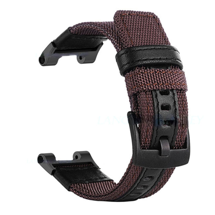 Cinturino in pelle e nylon, For Amazfit T-Rex / T-Rex Pro / Ares