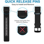 Cinturino in pelle e nylon, For Amazfit T-Rex / T-Rex Pro / Ares