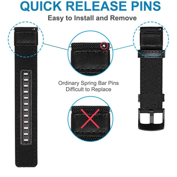 Cinturino in pelle e nylon, For Amazfit T-Rex / T-Rex Pro / Ares