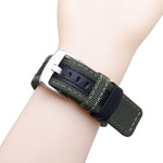 Cinturino in pelle e nylon, For Amazfit T-Rex / T-Rex Pro / Ares