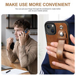 Custodia per telefono in PU con cinturino da polso Suteni 215, For iPhone 13, For iPhone 13 Pro, For iPhone 13 Pro Max, For iPhone 12