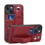 Custodia per telefono in PU con cinturino da polso Suteni 215, For iPhone 13, For iPhone 13 Pro, For iPhone 13 Pro Max, For iPhone 12