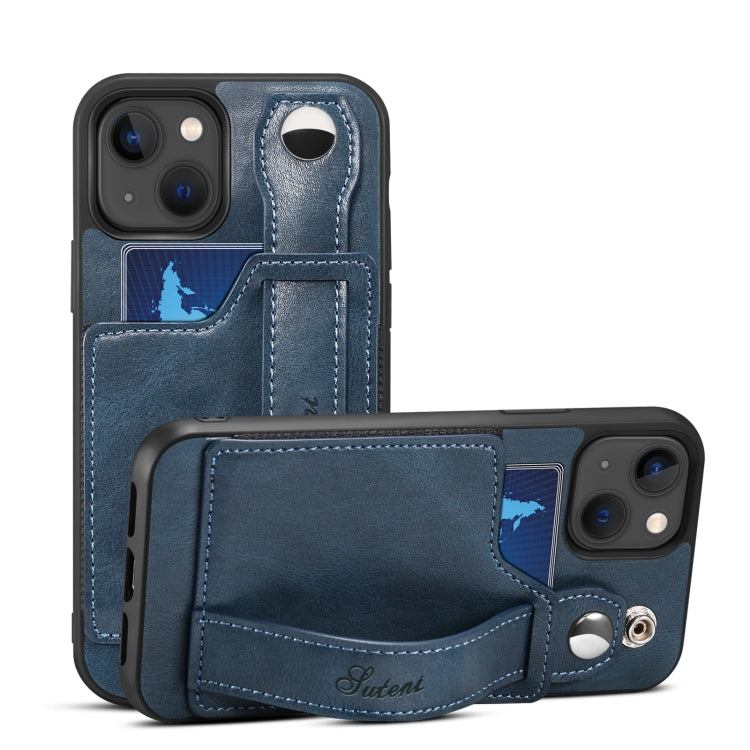 Custodia per telefono in PU con cinturino da polso Suteni 215, For iPhone 13, For iPhone 13 Pro, For iPhone 13 Pro Max, For iPhone 12