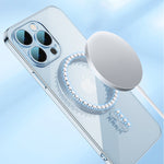 Custodia per telefono magnetica MagSafe elettroplaccata Whorl, For iPhone 13, For iPhone 13 Pro, For iPhone 13 Pro Max, For iPhone 12