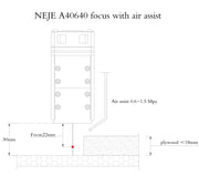 Incisore laser NEJE MASTER 3 Plus con modulo laser A40640, MASTER 3 Plus with A40640 (EU Plug), MASTER 3 Plus with A40640 (US Plug)