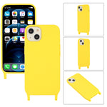 Custodia con cordino elastico in silicone, For iPhone 14, For iPhone 14 Plus, For iPhone 14 Pro, For iPhone 14 Pro Max