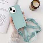 Custodia con cordino elastico in silicone, For iPhone 14, For iPhone 14 Plus, For iPhone 14 Pro, For iPhone 14 Pro Max
