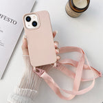 Custodia con cordino elastico in silicone, For iPhone 14, For iPhone 14 Plus, For iPhone 14 Pro, For iPhone 14 Pro Max