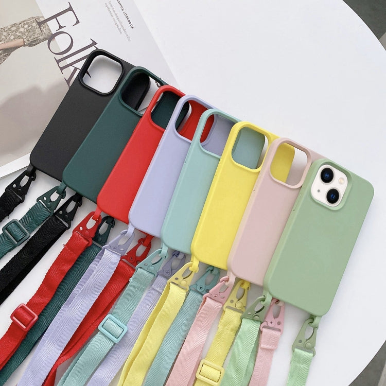 Custodia con cordino elastico in silicone, For iPhone 14, For iPhone 14 Plus, For iPhone 14 Pro, For iPhone 14 Pro Max