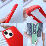 Custodia con cordino elastico in silicone, For iPhone 14, For iPhone 14 Plus, For iPhone 14 Pro, For iPhone 14 Pro Max