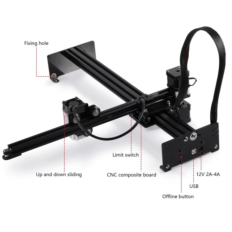 Incisore laser NEJE MASTER 3 Plus con modulo laser N40630, MASTER 3 Plus with N40630 (EU Plug), MASTER 3 Plus with N40630 (US Plug)