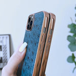 Custodia Nano in vera pelle con texture di struzzo, For iPhone 13 Pro, For iPhone 13 Pro Max, For iPhone 13, For iPhone 14 Plus, For iPhone 14 Pro Max, For iPhone 14 Pro
